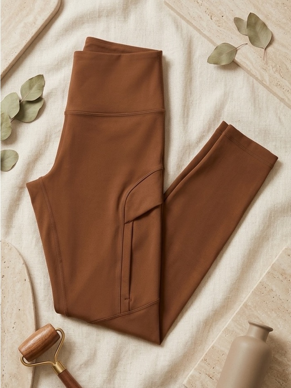 Old Navy Women’s Brown Hi-Rise Leggings with Pocket